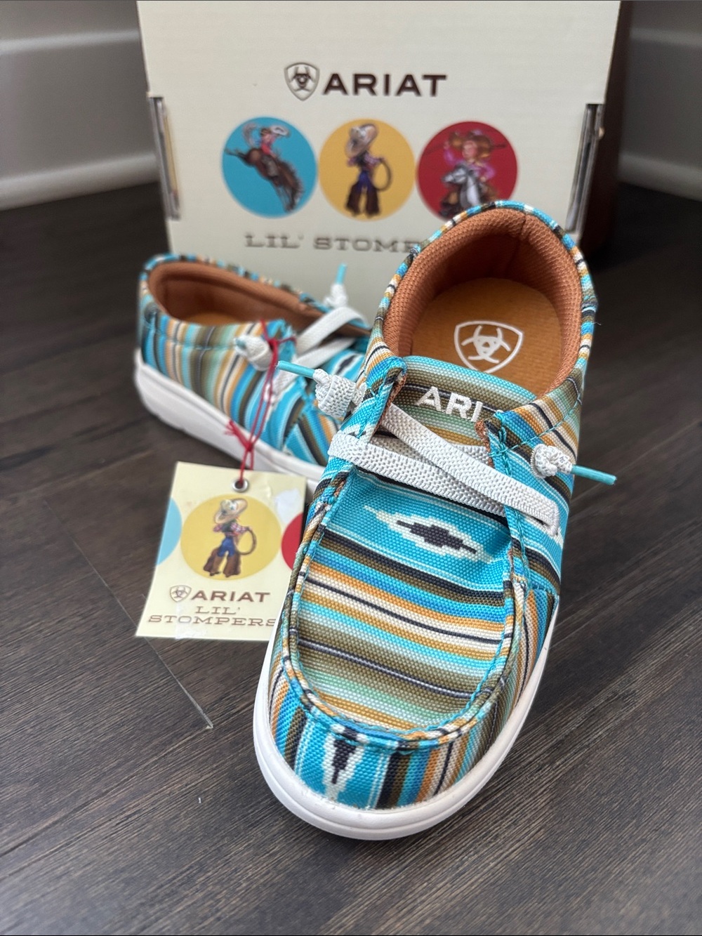 Ariat Lil Stompers Serape Hilo,FLX Foam sole,fabric upper,mesh lined,slip on